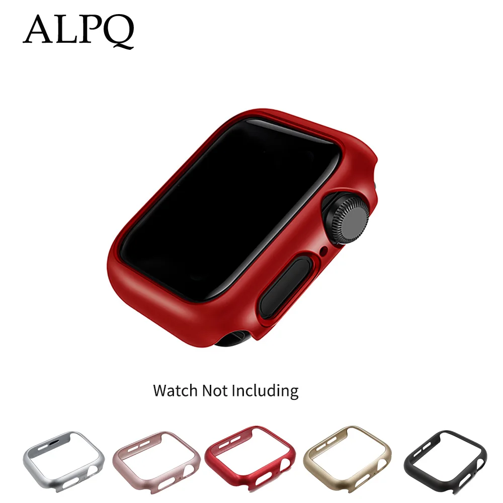 Чехол для часов ALPQ для Apple Watch, ремешок 38 мм, 40 мм, 42 мм, 44 мм, пластиковый защитный бампер для iwatch, серия 5, 4, 3, 2, 1
