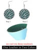 Cremo Stainless Steel Women's Earrings Leather Interchangeable Round Drop Earrings Dangle Jewelry 6