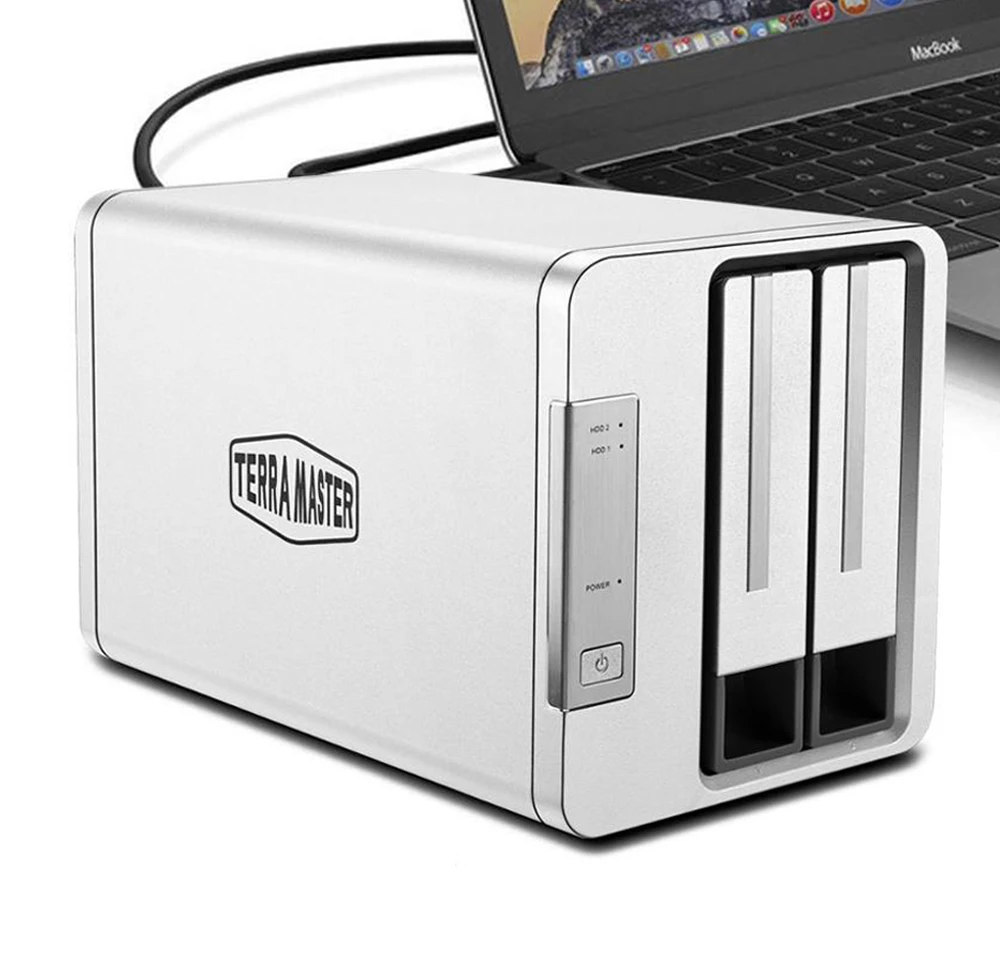 Terramaster D2310 Storage Server Das 2bay Usb Type C External Hard