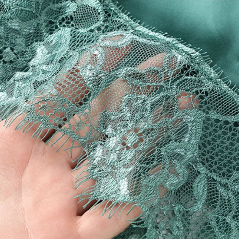 Пижамный комплект SIMISI Женский однотонное кружевное соблазнительное нижнее