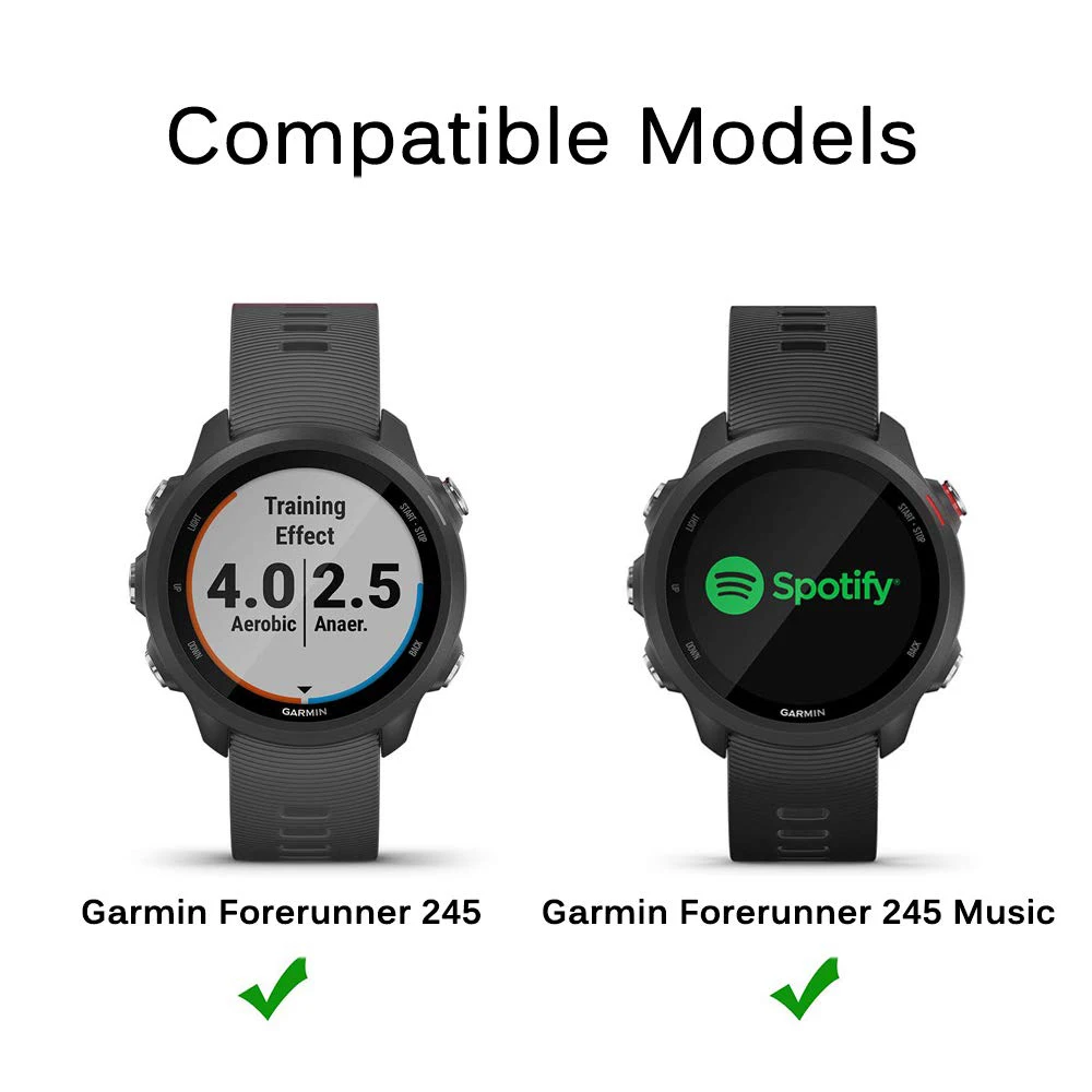 Garmin Forerunner 245 245 ǿ ȣ ̽  ȭ ȣ, Ʈ TPU ȣ Ŀ , ȭ  ʸ, 2 in 1