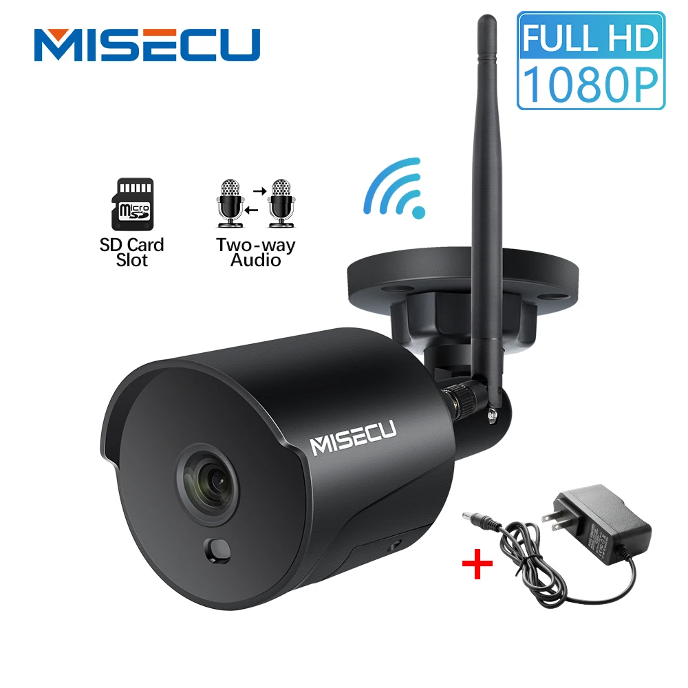 MISECU 1080P Wifi IP камера Двусторонняя аудио Беспроводная пулевая для наружного