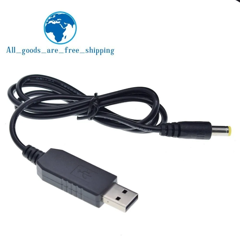 TZT Usb линия повышения мощности Dc 5 В к Dc 9 В/12 В Повышающий Модуль Usb конвертер Кабель-адаптер 2,1x5,5 мм разъем