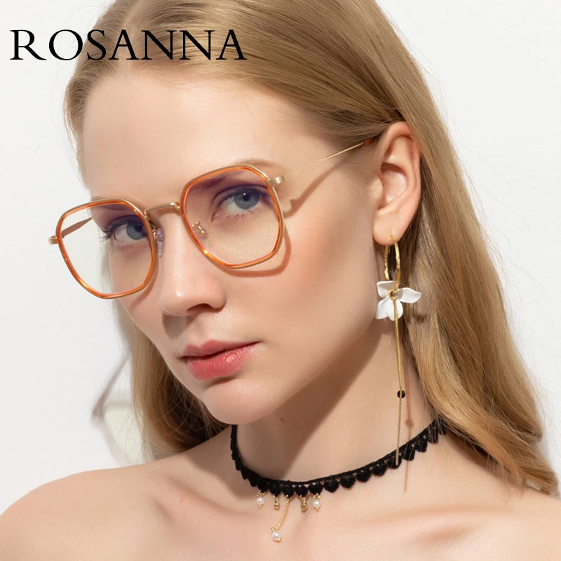 ROSANNA 2020 солнцезащитные очки ретро модные новые квадратные оправа прозрачные