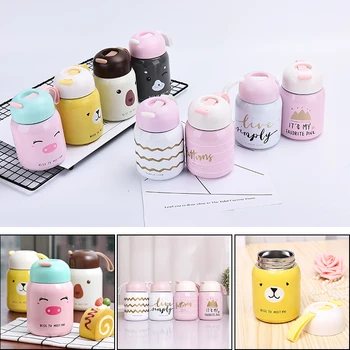 

Cartoon Thermos Vacuum Cup Stainless Steel Vacuum Bottle Thermocup Thermal Mug Insulated Tumbler Tea Coffee Mugs Kids