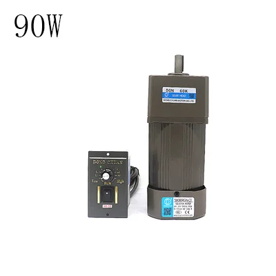 90W AC220V AC gear reduction asynchronous motor, 3K-750K, forward and reverse, speed regulating motor + speed regulator