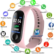 M3 Men Women smart watch IP68 Waterproof Lady kids Smart Band Heart Rate Monitor Fitness Tracker Bracelet smartwatch android ios