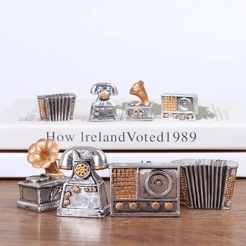 

DIY Toy Telephone Radio Phonograph Accordion for Doll House Decor Model Toys