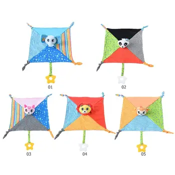 

29x29cm Baby Infant Velvet Appease Towel Soft Doll Teether Sleeping Toys Infant Babies Oral Cavity Care Teether For Kids Baby