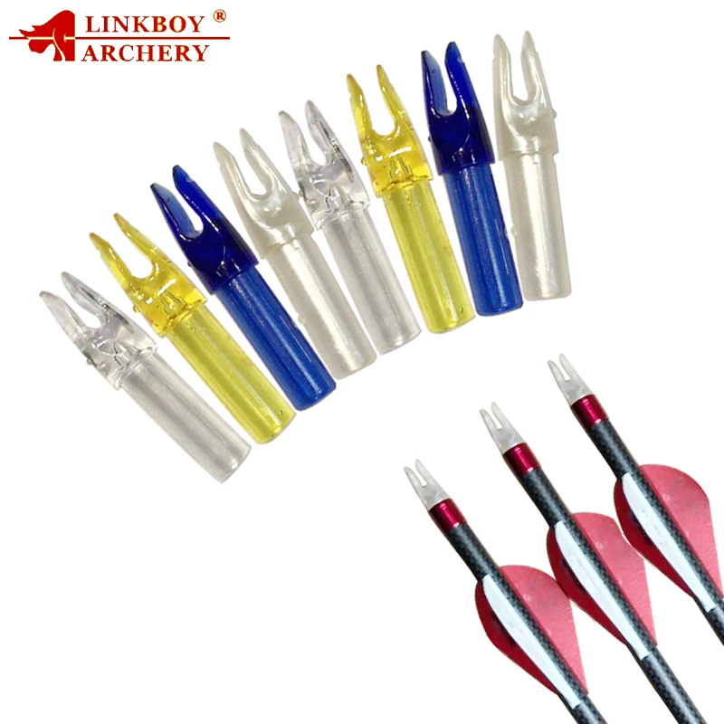 25pcs Linkboy Archery Carbon Arrow ID6.2mm Nock Internal for Bow Hunting Shooting Accessory | Спорт и развлечения