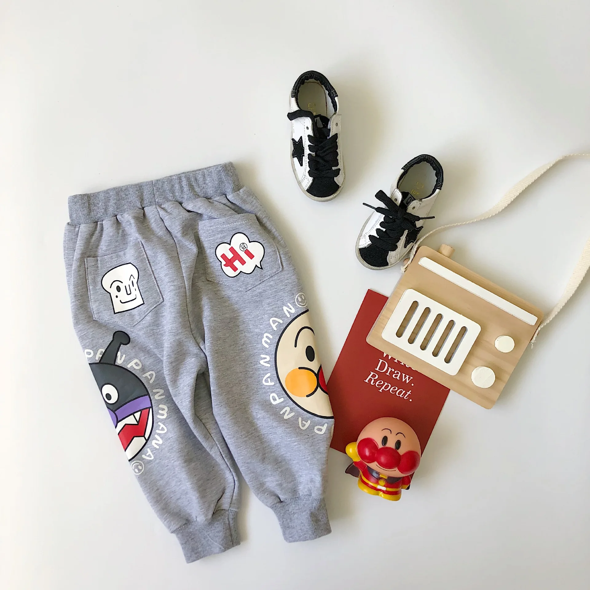 Tonytaobaby/осенняя одежда; Новая детская одежда; шаровары с рисунком; штаны-шаровары для мальчиков; штаны для девочек