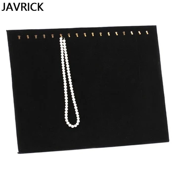 

Black Velvet 17 Hook Necklace Jewelry Tray Display Organizer (17 Hook Necklace)