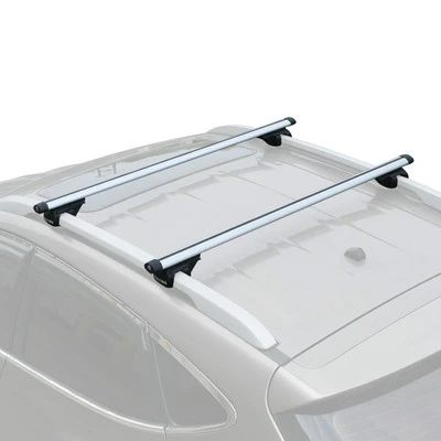Soportes Universales para techo de coche de 135CM barras cruzadas 75kg lbs  para coche con rieles laterales funcionan con Kayak carga de bastidores