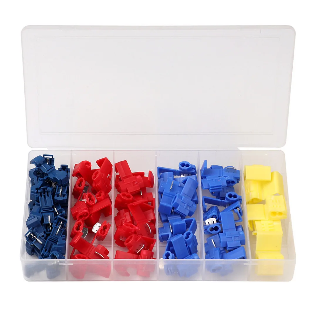 

Electrical 65pcs Fast Quick Splice Connector Wire Terminals Crimp Insulated Quick Splice Scotch Lock Connectors
