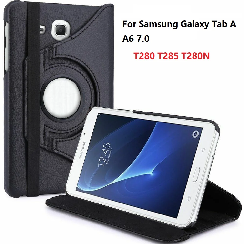 360 Вращающийся чехол для samsung Galaxy Tab A A6 7 0 2016 SM T280 T285 Флип смарт Стенд PU кожаный