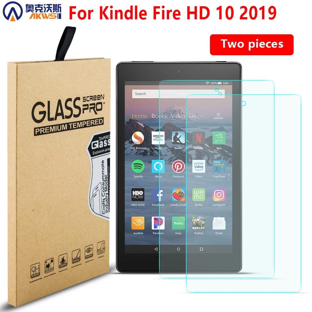 Premium Clarity Tempered Glass Screen Protector Amazon Kindle Fire HD8,HD10,HD7