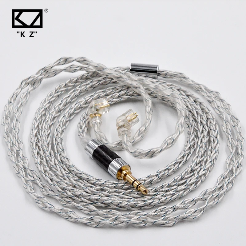 KZ8CoreSilverPlatedMixedUpgradeCableQDCConnectorEarphone