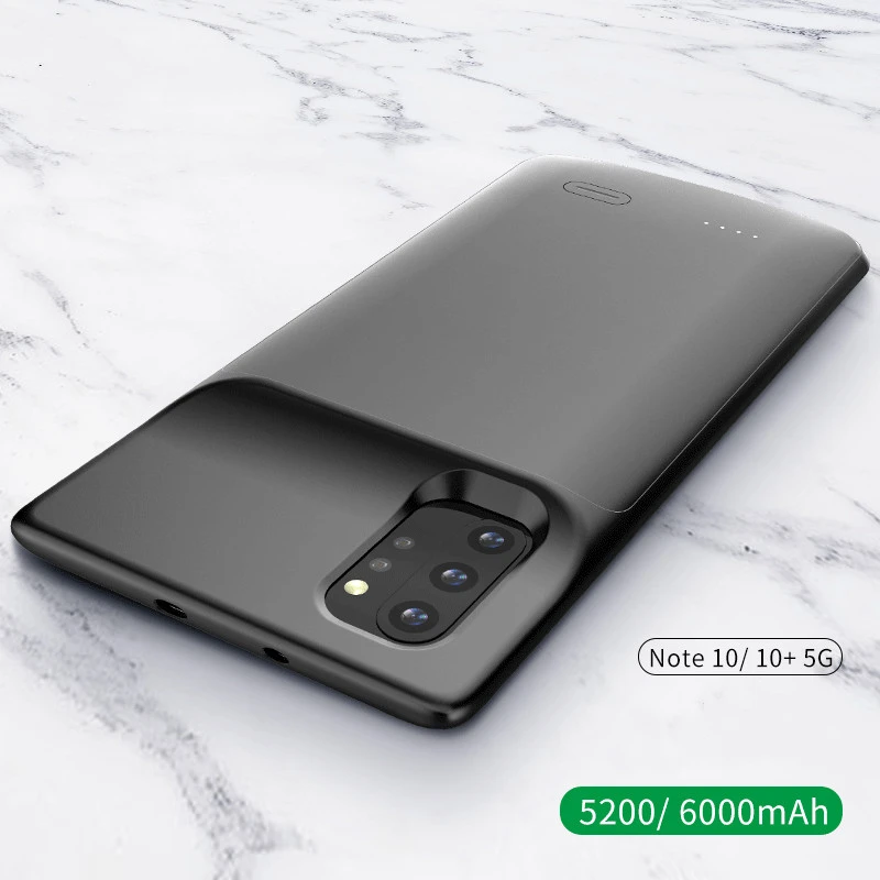 Чехол-аккумулятор для samsung Galaxy Note 10 Plus, 6000 мА/ч, чехол из ТПУ для зарядного устройства, чехол для samsung Note 10, чехол для зарядки аккумулятора