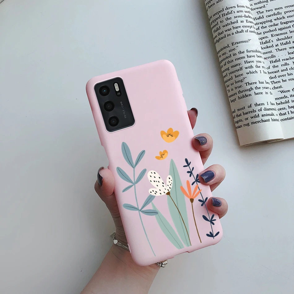 cases for oppo black For Oppo A16s 2021 Case Rainbow Heart Painted Silicone Soft Phone Back Protector Cover for OPPO A16 OPPOA16 A 16 s 2021 TPU Case cases for oppo cases Cases For OPPO