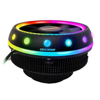 

COOLMOON Symphony CPU Radiator Desktop Host Mute Universal RGB Color Change Computer Cooling CPU Fan