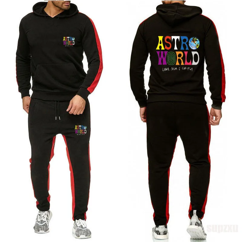 

TRAVIS SCOTT ASTROWORLD hope you are here HOODIES fashion letters ASTROWORLD HOODIE streetwear + pants men's pullover sweatshirt