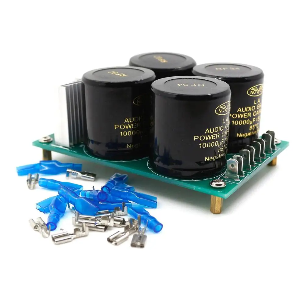 Hifi Power supply board / kit 4pcs NOVER 10000uf/50V Capacitors for amplifier | Электроника