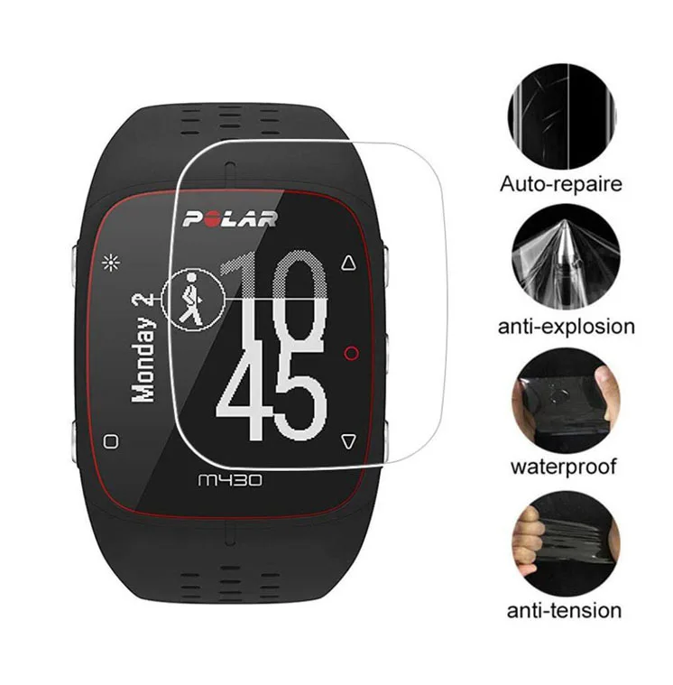 3 шт мягкая прозрачная защитная пленка для Polar M400 M430 Watch Sport Smartwatch защита экрана (не