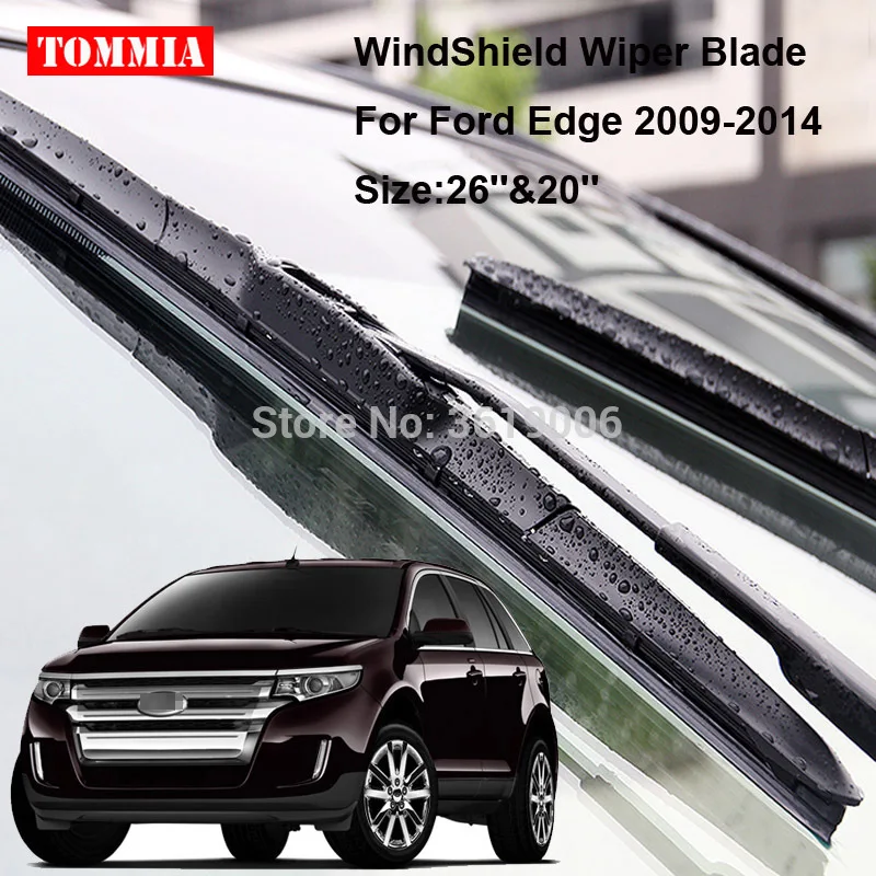 TOMMIA для Ford Edge 09-14 2 шт передние мягкие резиновые щетки стеклоочистителя ветрового стекла