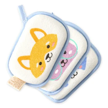 

New Cute Cartoon Animal Baby Bath Cotton Baby Shower Sponge Infant Body Care