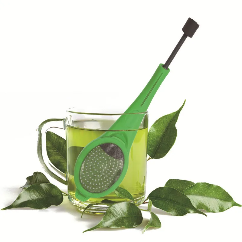 Tea Infuser Gadget Measure Swirl Steep Stir and Press Plastic Tea&ampCoffee Strainer Filter kitchen gadgets accessories |