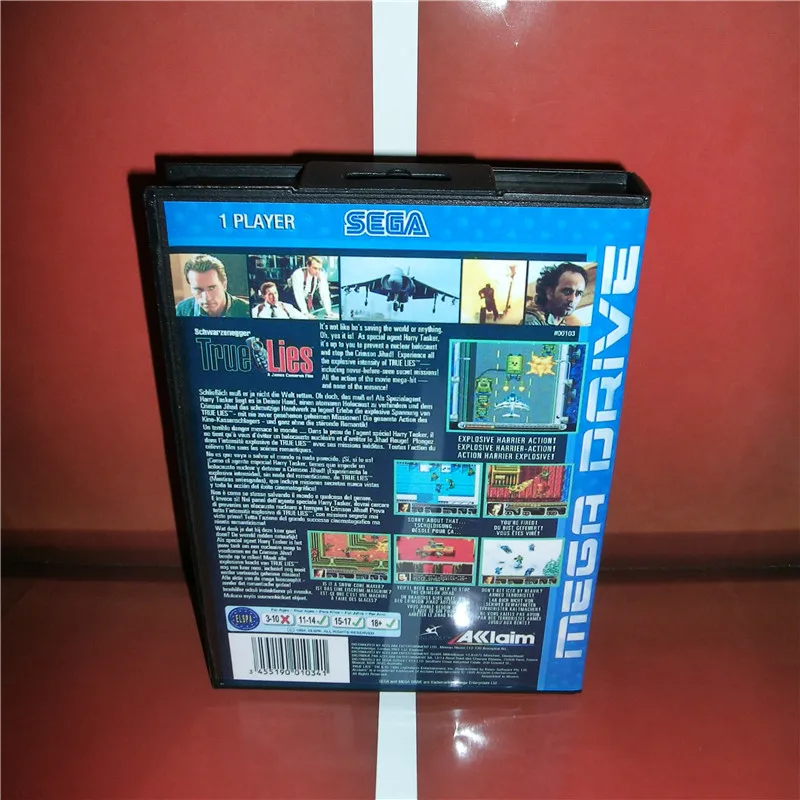Чехол с коробкой и руководством для игровой консоли sega Megadrive Genesis 16 bit MD card