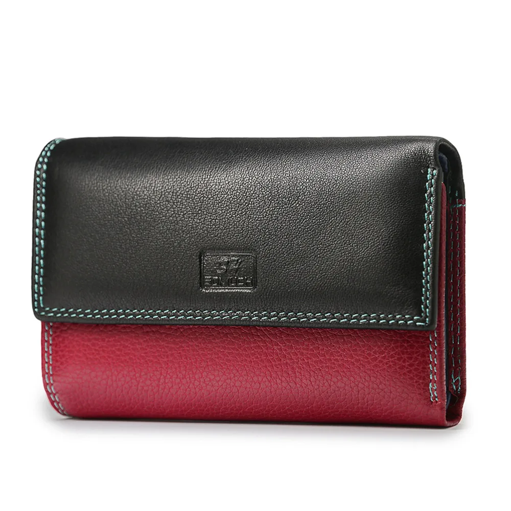 

2020 Women's Wallets Female Genuine Leather Coin Purse Short Deisgner Wallet Lady Magnetic Buckle Clutch Bags