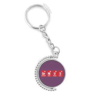 

Chemical Element Science Ge Ni U S Rotatable Key Chain Ring Keyholder