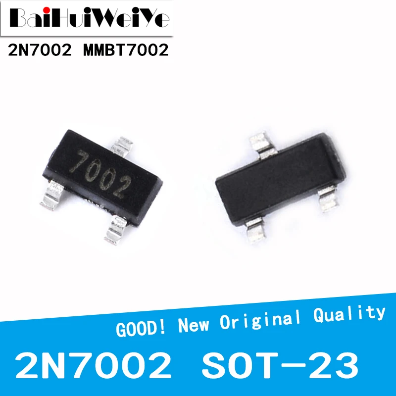 100 шт. 2N7002LT1G SOT23 2N7002 SOT-23 SMD 702 MMBT7002 MMBT7002LT1G 60 в 115 мА N-Channel новый оригинальный |