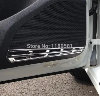 

For VW Golf 7 MK7 2014 2015 2016 ABS Chrome Interior Decorate Accessories Car Speaker Cover Trim Garnish Molding