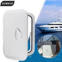 270*375mm ABS Deck Marine Hatch Door Deck Access Hatch Boat Hatches Inspection Yacht Cover RV White