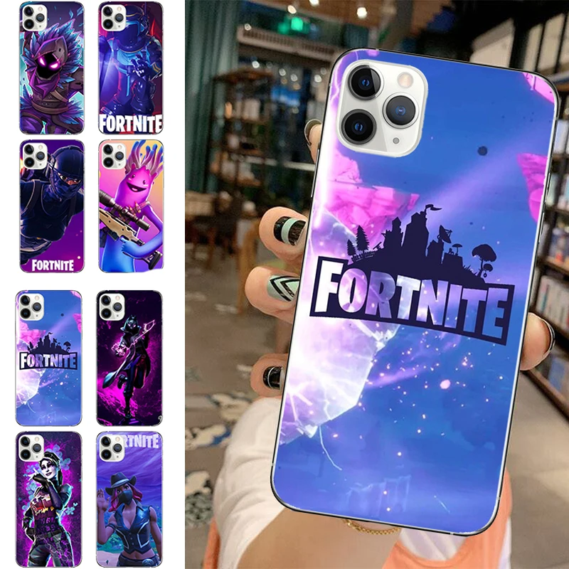 

Fortnite Protective Case Game Theme Phone Cover for IPhone 11 Pro XS 8 7 6 Plus Fortress Night Silicone Soft Shell Phone Case