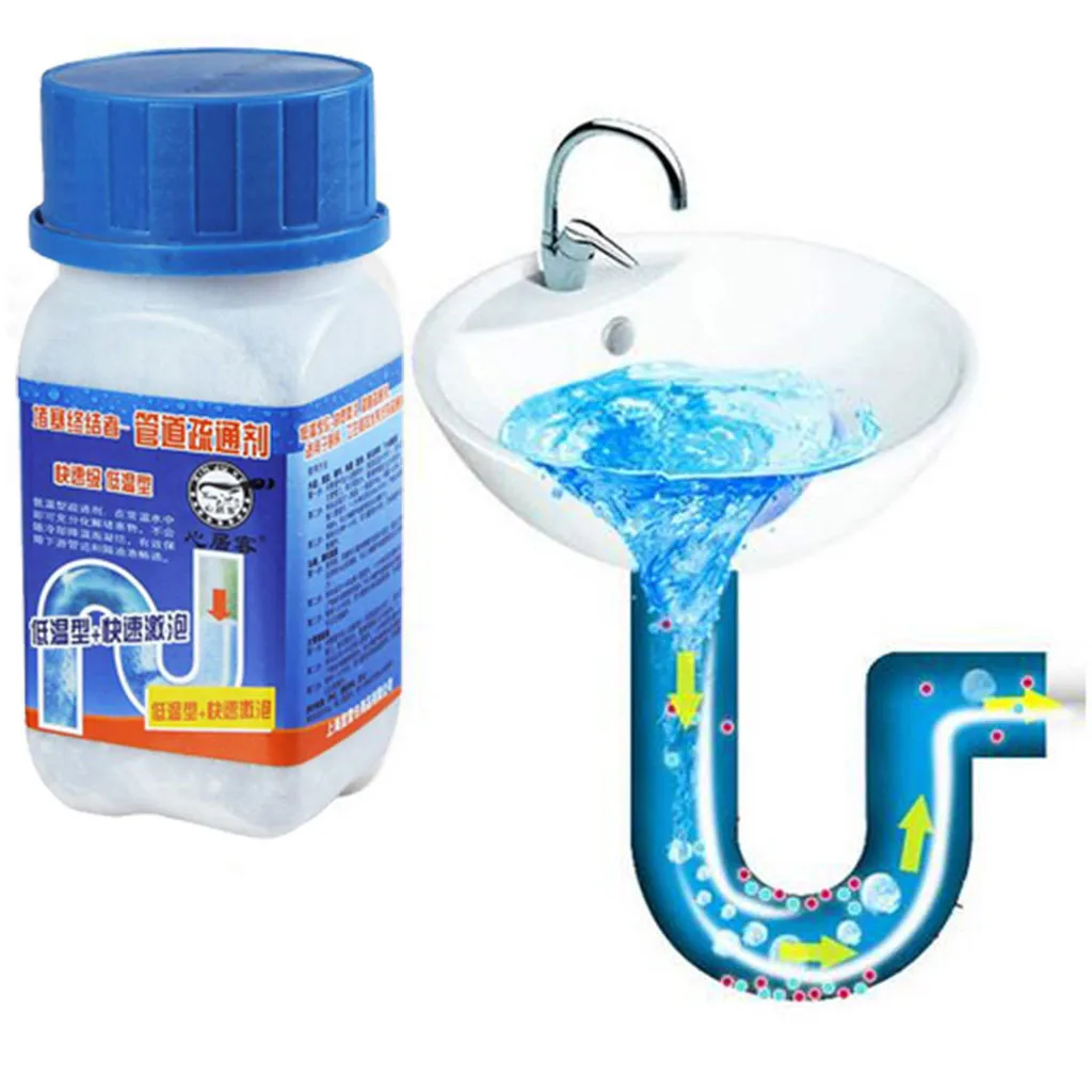 

Hot Powerful Sink Drain Cleaner Portable Powder Cleaning Tools Super Power Amazing All-Purpose Quick Foaming Toilet Cleaner 64P