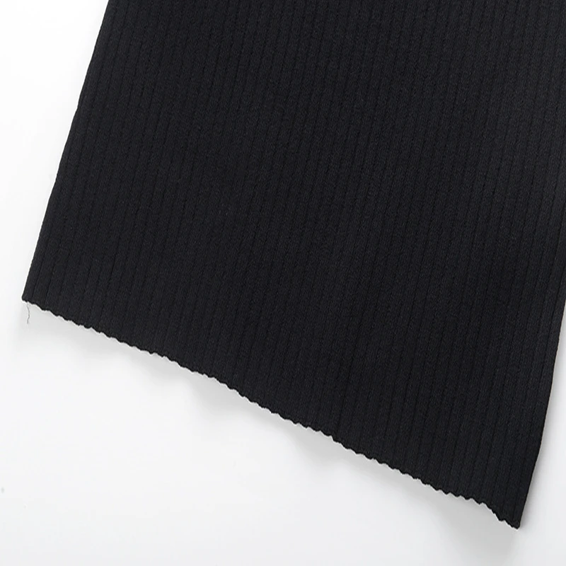 Tunjuefs Slim Fit вязаный край безрукавки женские жилеты элегантные облегающие летние пуловеры без рукавов Повседневные Хорошие эластичные