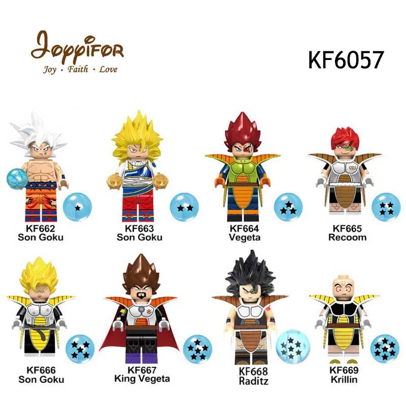 18 компл./лот Dragon Bills серия Cell Vegeta Beerus Son Goku Saiyann assembly Kit Экшн фигурки строительные блоки кирпичи детские игрушки