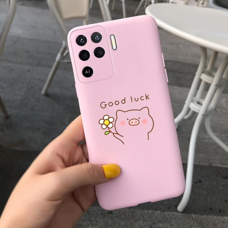 best waterproof phone pouch For Oppo Reno5 Lite Case Oppo Reno 5 Pro 5F 5Z Cover Cute Candy Painted Fundas Case For Oppo Reno5 Pro Reno 5 F Z Lite Soft Bags iphone pouch with strap