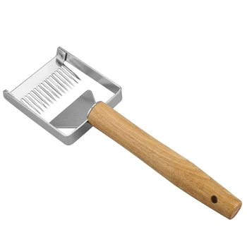

Honey Uncapping Tool, Honey Uncapping Fork Knife Uncapper Beekeeping Scraper Tool Stainless Steel Wooden Handle