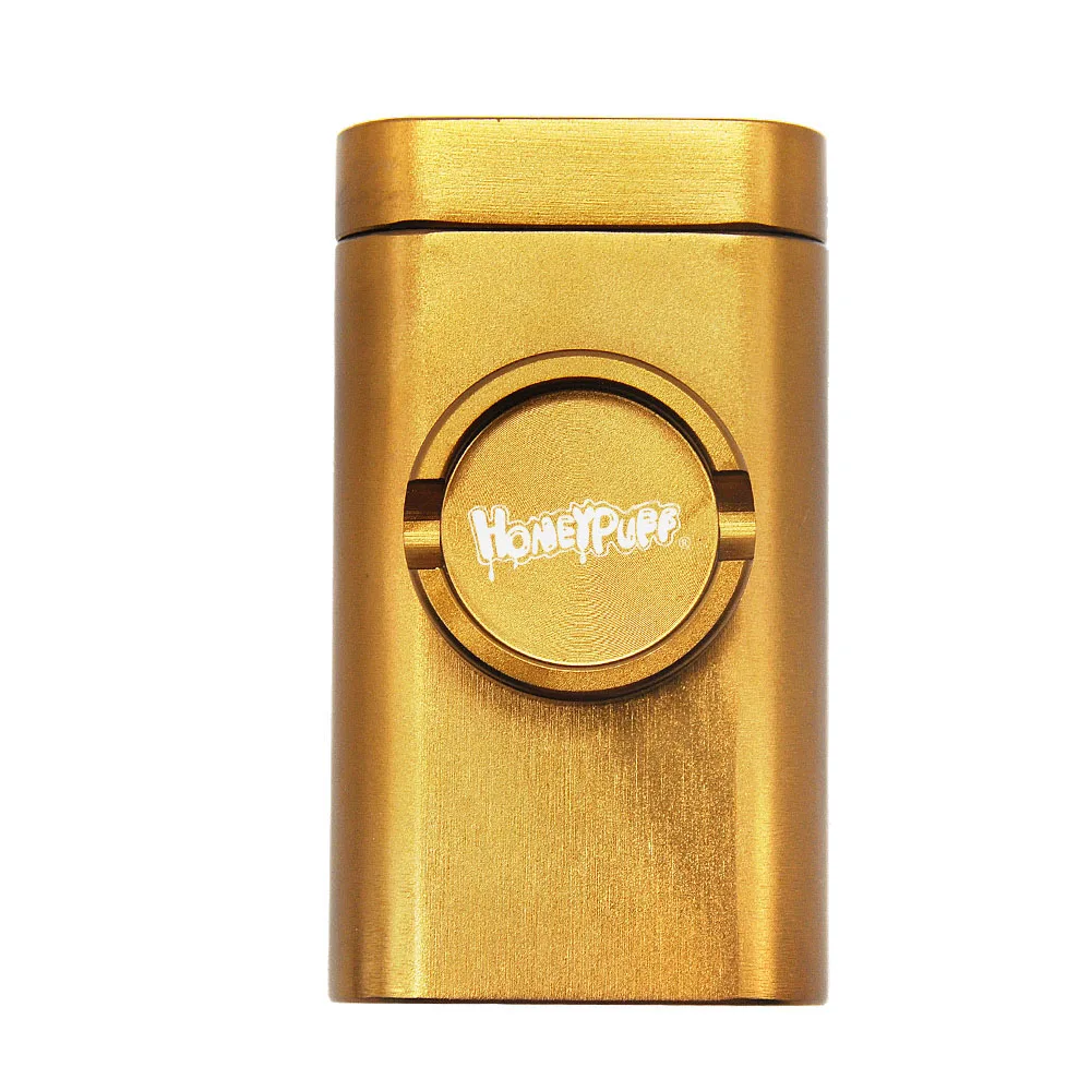 Aluminum Grind Case Pinch Hitter & Grinder Combo Tobacco Grinder Dugout Pipe Case With Storage Room Case Smoking Pipe All In One