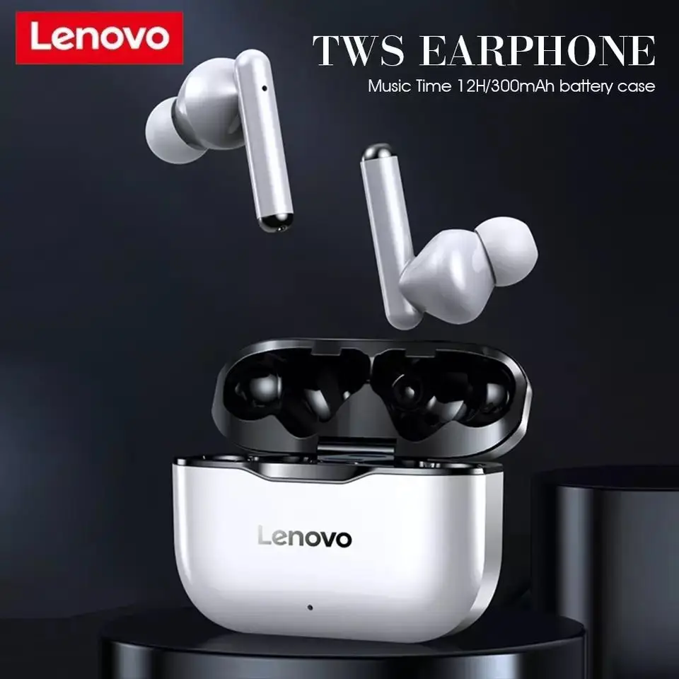 Новая беспроводная гарнитура Lenovo LP1 Bluetooth 5 0 двойное шумоподавление HIFI басы