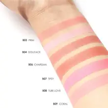 FOCALLURE большой 8 цветов DIY дизайн лица бронзер прессованные Румяна палтер с хайлайтер пудра для лица осветить