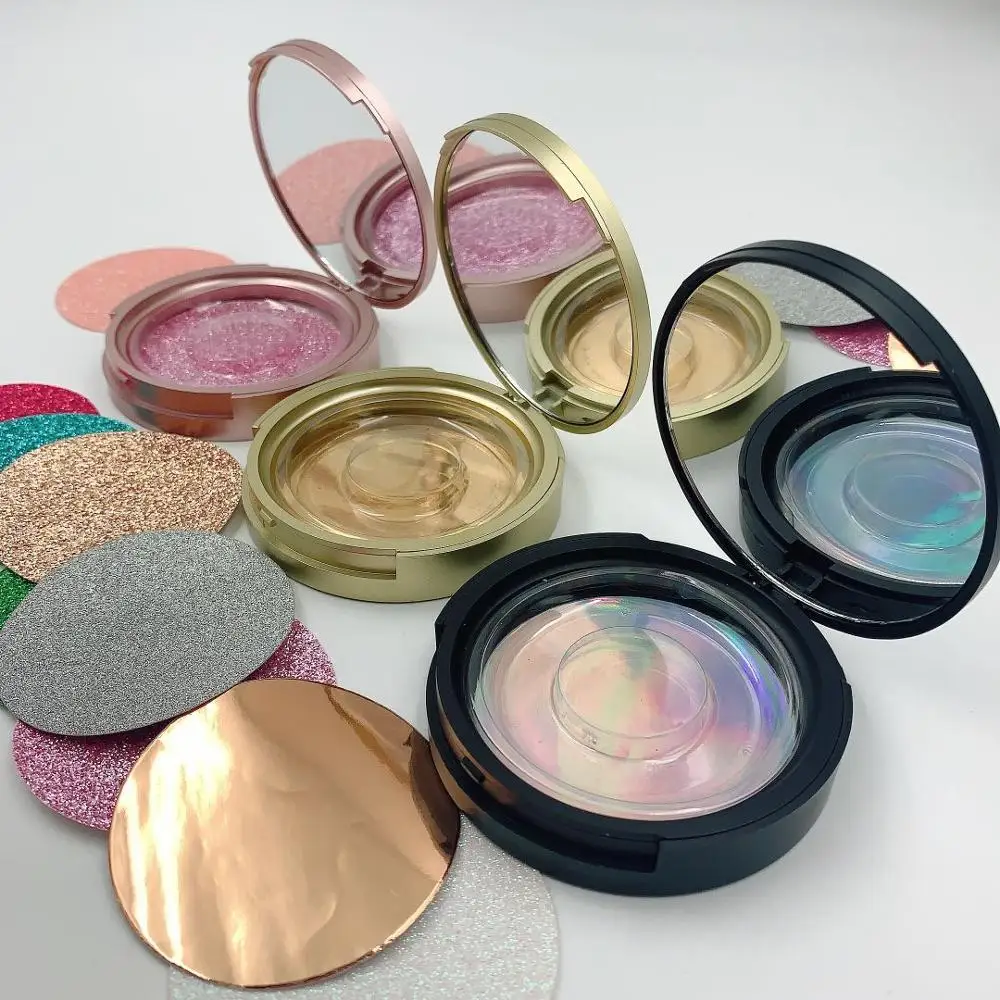 New 30pcs Eyelash Packaging Circle Box with Mirror 8-25mm 3D False Eyelashes Makeup Beauty | Красота и здоровье