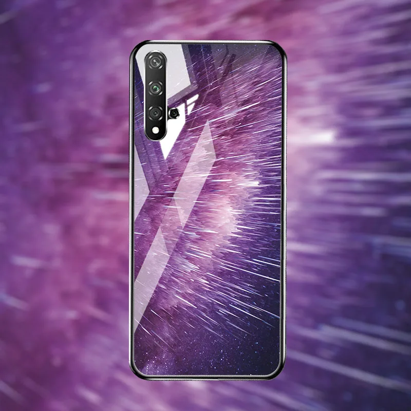 Чехол из закаленного стекла для huawei Honor 20 чехол, Жесткий ПК, цветной чехол для huawei Honor 20, чехол-бампер Honor20 pro чехол, задняя крышка