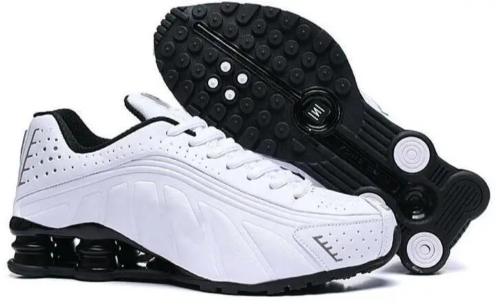 NO.8 Мужские кроссовки, новинка, Shox R4, дизайнерские мужские кроссовки для бега, роскошные NZ кроссовки, тройные, черные, белые, OG, уличная спортивная обувь - Цвет: NO.8