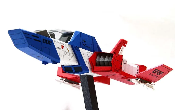 

FF-X7 Core Fighter 3D Paper Model DIY Handmade Decoration Assembled Model Toy Gift
