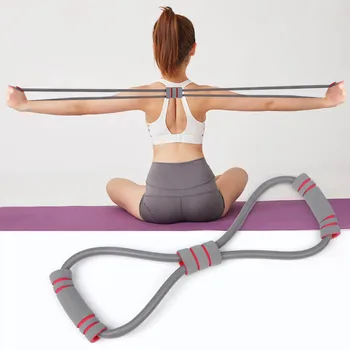 

8 Word Pull Rope Gym Pilates 8 Shape Chest Rally Resistance Bands Yoga Resistance Bands Fitness Equipments
